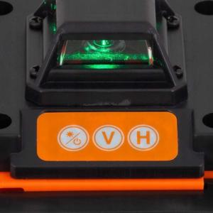 Heckermann Laser krzyżowy 4DL zielony 25 m 10