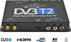 Nvox NVOX DVB221HD tuner samochodowy DVB-T T2 MPEG 2/4 SLIM HDMI USB AV 12V 1