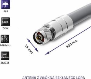 Antena Qoltec Qoltec Antena LoRa | 5.8dBi | Zewnętrzna 3