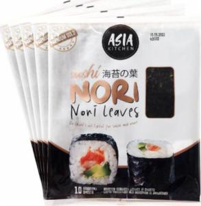 Asia Kitchen Algi Sushi Nori Premium Gold 5 x 10 szt - Asia Kitchen 1
