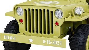 Ramiz Auto na akumulator Retro Wojskowy Beżowy 11