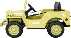 Ramiz Auto na akumulator Retro Wojskowy Beżowy 4