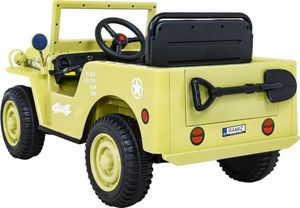 Ramiz Auto na akumulator Retro Wojskowy Beżowy 5