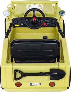 Ramiz Auto na akumulator Retro Wojskowy Beżowy 6