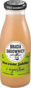 Bracia Sadownicy Sok tłoczony na zimno z jabłek z agrestem 250 ml 1