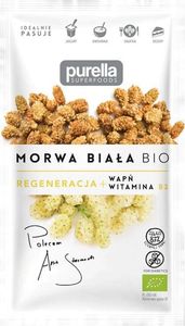 Purella Food Morwa biała BIO. Regeneracja. Wapń + Witamina B2 45 g 1