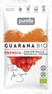 Purella Food Guarana BIO. Koncentracja + Redukcja stresu 21 g 1