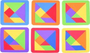Jokomisiada Puzzle piankowe układanka logiczna tangram ZA3343 5
