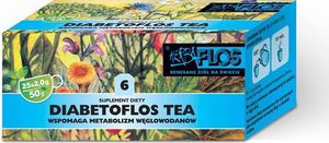 HB-FLOS 6 Diabetoflos TEA fix 25*2g - metabolizm węglowodanów HERBA-FLOS 1