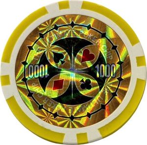 Games Planet ZESTAW DO POKERA ŻETONY 7 NOMINAŁÓW GRA POKER 500 Unw 6