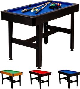 Games Planet CZARNY STÓŁ BILARDOWY 4 FT POOL BILARD + AKCESORIA Unw 10