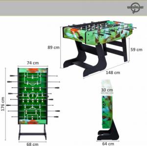 Games Planet SKŁADANY STÓŁ GRA ZRĘCZNOŚCIOWA LIVERPOOL 60 KG Unw 5