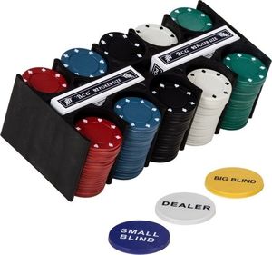 MKS ZESTAW DO GRY W POKERA ŻETONY 200 SZT KARTY MATA Unw 3