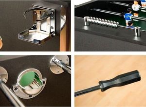 MKS CZARNY STÓŁ PIŁKARSKI PIŁKARZYKI MODEL LEEDS 60KG Unw 5