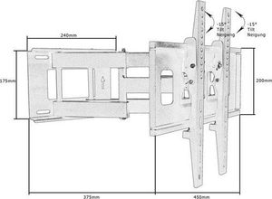 Mounty Uchwyt ścienny MY156 32'' - 86'' 7