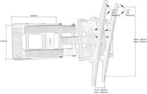 Mounty Uchwyt ścienny MY156 32'' - 86'' 8