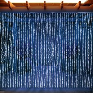 VOLTRONIC KURTYNA ŚWIETLNA ZWISAJĄCE SOPLE LAMPKI 3x3M 300 BIAŁYCH DIOD Unw 13