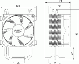 Chłodzenie CPU Deepcool Gammaxx 200 (XDC-GAMMAXX200T) 6