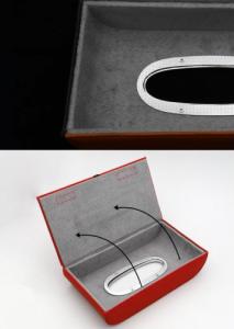 Gold Start Pudełko na chusteczki do samochodu, Kolor: Beżowy 3