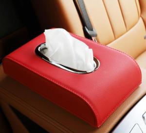 Gold Start Pudełko na chusteczki do samochodu, Kolor: Beżowy 4