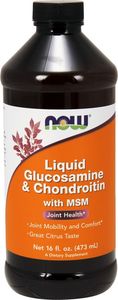 NOW Foods NOW FOODS Glucosamine & Chondroitin with MSM Liquid (Glukozamina i Chondroityna z MSM) Płyn 473 ml 1