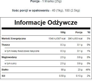 MyProtein Myprotein Impact Whey Isolate 1000g Czekoladowy 2