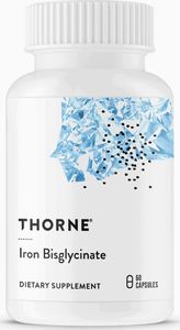 Thorne THORNE Iron Bisglycinate (Żelazo NSF Certified for Sport) - 60 kapsułek wegetariańskich 1