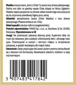 Yango YANGO Mastika 60 Kapsułek wegetariańskich 3