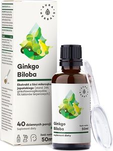 Aura Herbals AURA HERBALS Ginkgo Biloba - ekstrakt w płynie 50ml 1