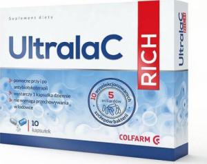 Colfarm Ultralac Rich przy kuracji antybiotykowej 10 kapsułek 1