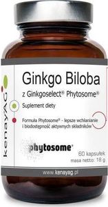 Kenay Ginkgo Biloba z Ginkgoselect Phytosome 60 kapsułek KENAY 1