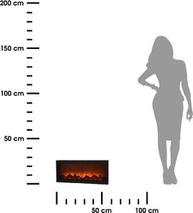 H&S Decoration Kominek elektryczny LED 57x25 cm 2