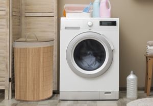 Kosz na pranie Storage Solutions Kosz na pranie narożny bambusowy brąz 2