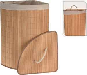 Kosz na pranie Storage Solutions Kosz na pranie narożny bambusowy brąz 4
