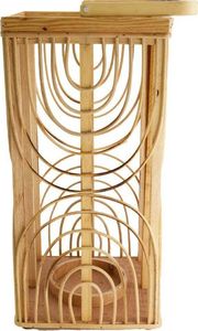 Dijk Lampion drewniany pleciony Boho 39 cm 1