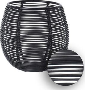 H&S Decoration Metalowy druciany lampion czarny 10 cm 2