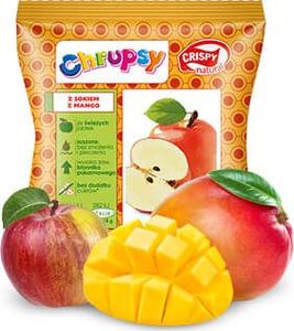 CRISPY FOOD CRISPY NATURAL Jabłko z sokiem z mango - suszone chipsy 18g 1
