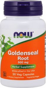 NOW Foods NOW FOODS Goldenseal root 500mg, 50vcaps. - Gorzknik Kanadyjski 1