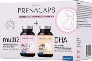Formeds ForMeds PRENACAPS MULTI 2 + DHA (Kompleks dla Kobiet od 13. tygodnia ciąży) 60 Kapsułek 1