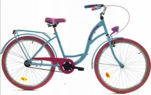 Dallas Bike Rower City 26" 1spd - niebieski z różem 1