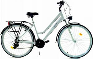 Dallas Bike Rower Dallas City Trekking Alu 28" 21spd - biały z czarnym 1