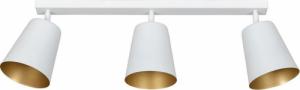 Lampa sufitowa Selsey SELSEY Lampa sufitowa Lanciano biała ze złotym wnętrzem x3 1