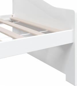 vidaXL 3-osobowa sofa/łóżko, biała, drewno sosnowe, 90 x 200 cm 7