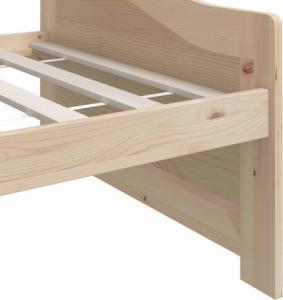 vidaXL 3-osobowa sofa/łóżko, lite drewno sosnowe, 90 x 200 cm 7