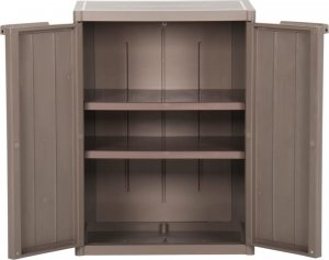 Szafa ogrodowa vidaXL Szafka ogrodowa, brązowa, 65x45x88 cm, PP 4