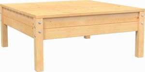 vidaXL 3-cz. zestaw wypoczynkowy do ogrodu, szare poduszki, sosnowy 6