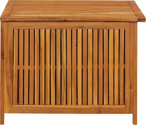 Skrzynia ogrodowa vidaXL 75x75x58 cm lite drewno akacjowe Brąz 4