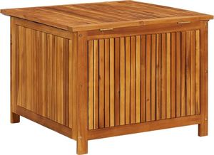 Skrzynia ogrodowa vidaXL 75x75x58 cm lite drewno akacjowe Brąz 5