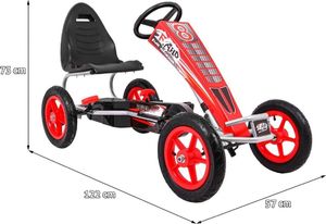 Ramiz Gokart Na Pedały Full Ahead AIR Czerwony 2