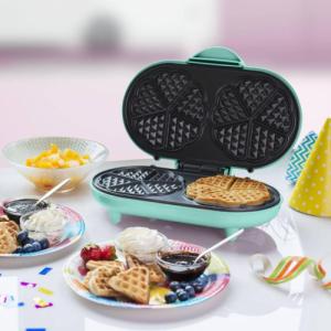 Gofrownica Bestron Bestron double waffle maker ADWM1000M 700W green - mint 5